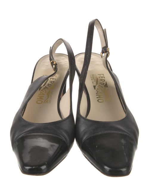 Salvatore Ferragamo Leather Slingback Pumps