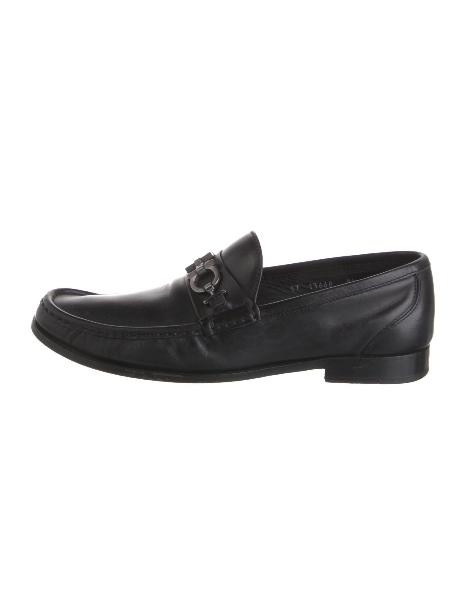 Ferragamo Leather Monk Straps