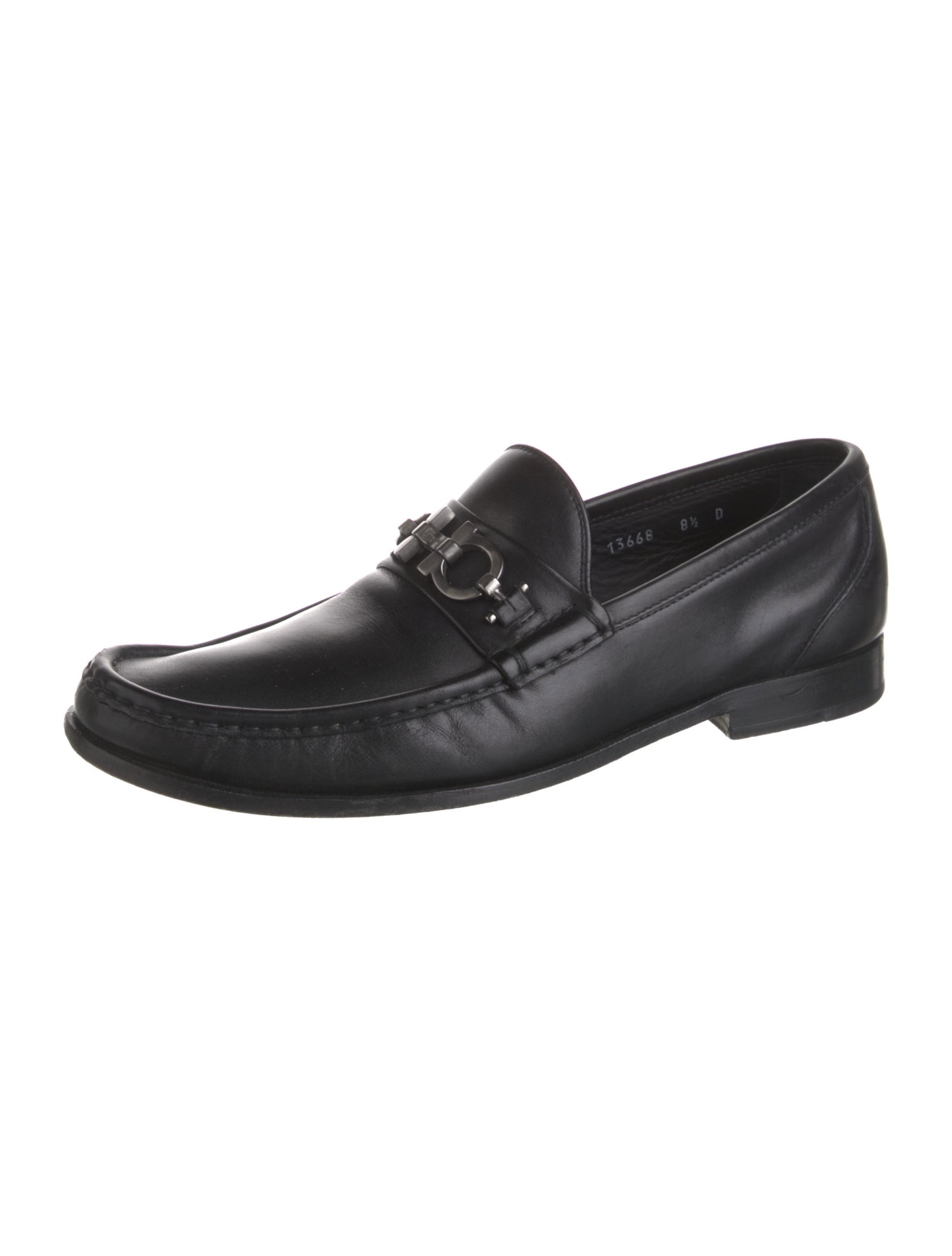 Ferragamo Leather Monk Straps
