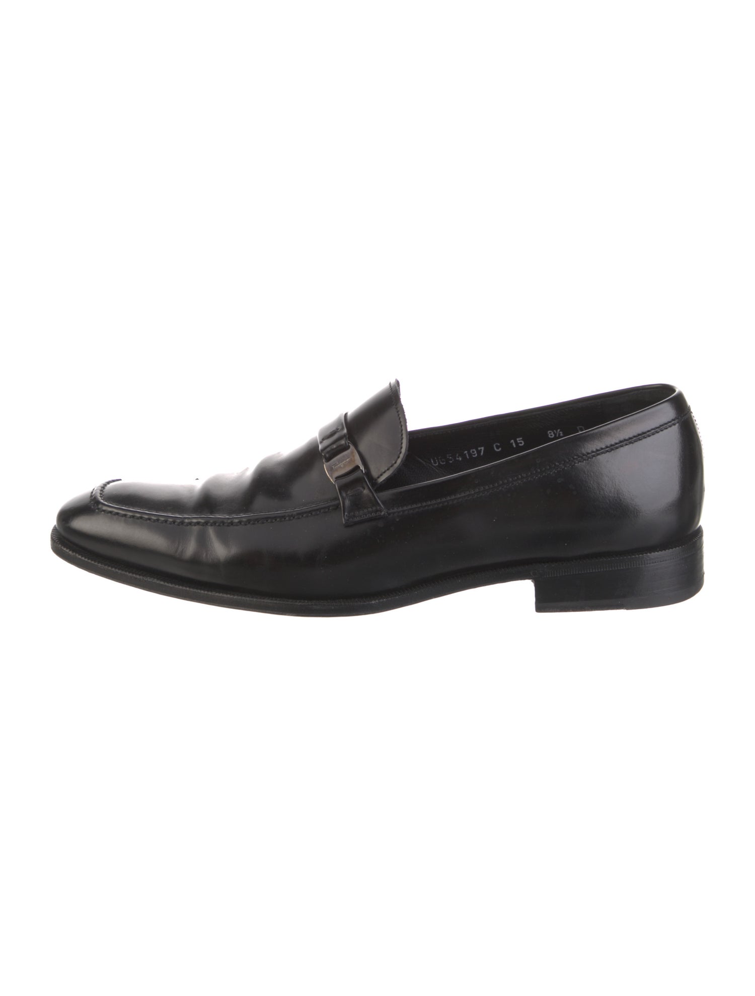 Ferragamo Leather Monk Straps