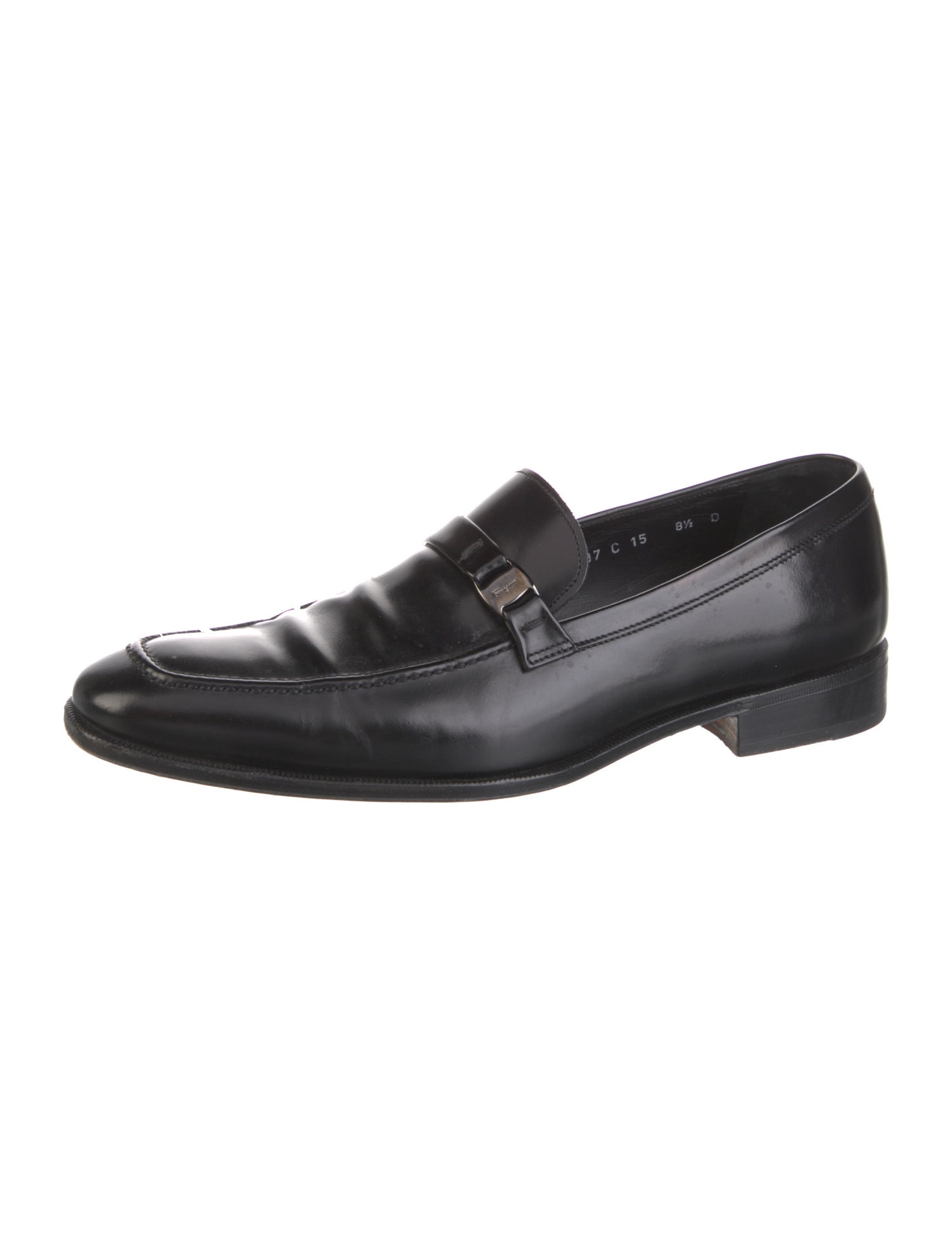 Ferragamo Leather Monk Straps
