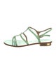 Ferragamo Snakeskin T-Strap Sandals