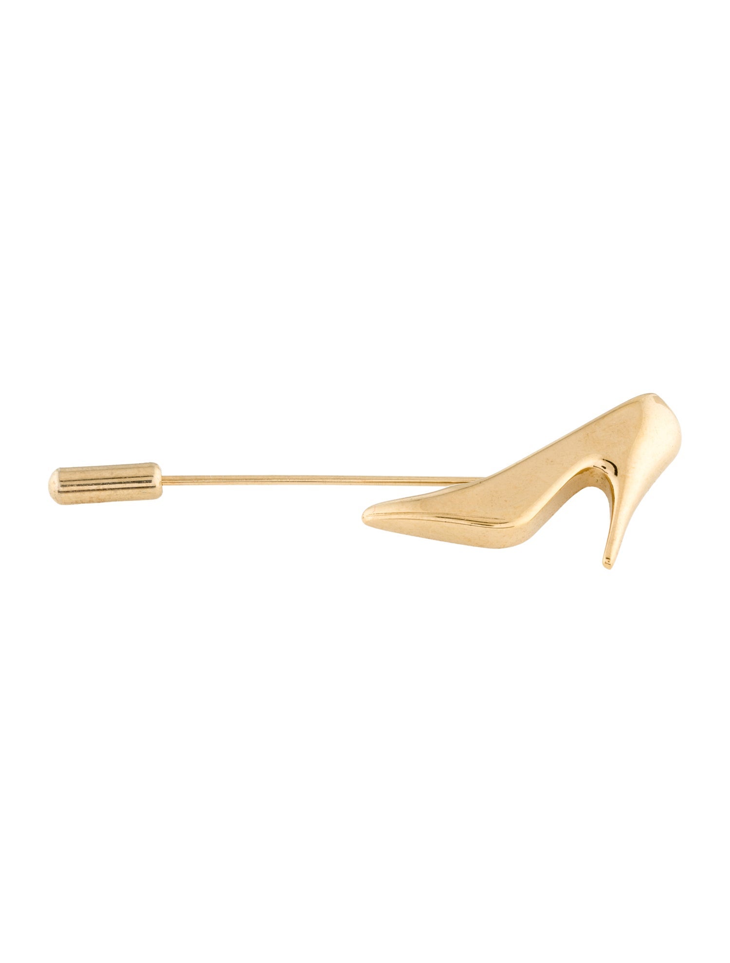 Ferragamo Vintage High Heeled Lapel Pin Brooch