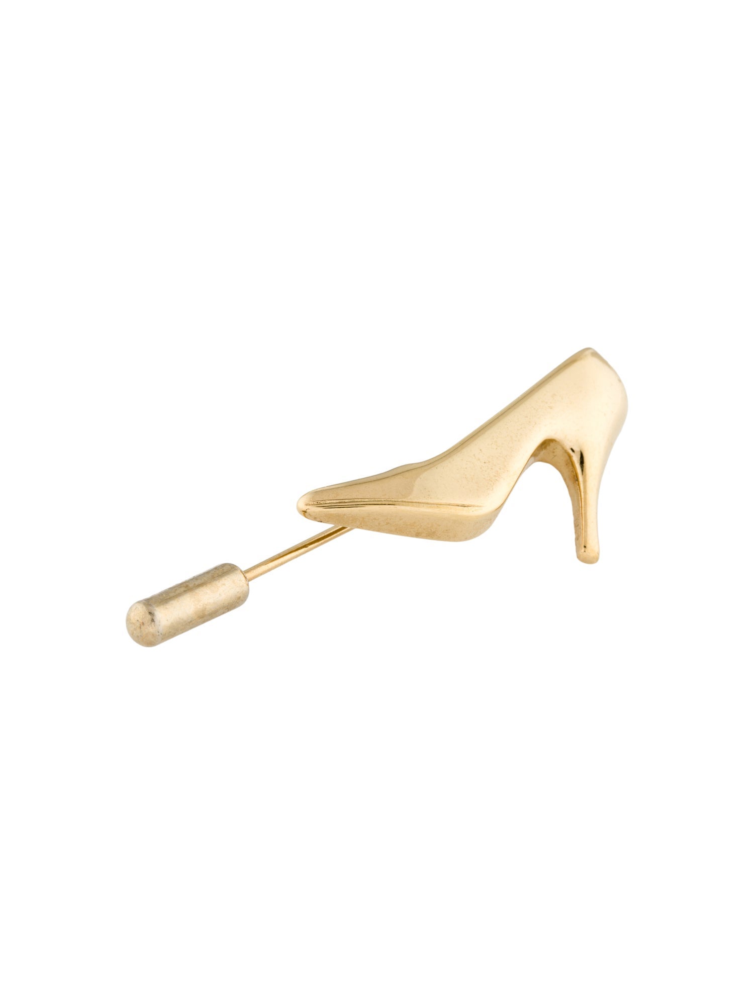 Ferragamo Vintage High Heeled Lapel Pin Brooch