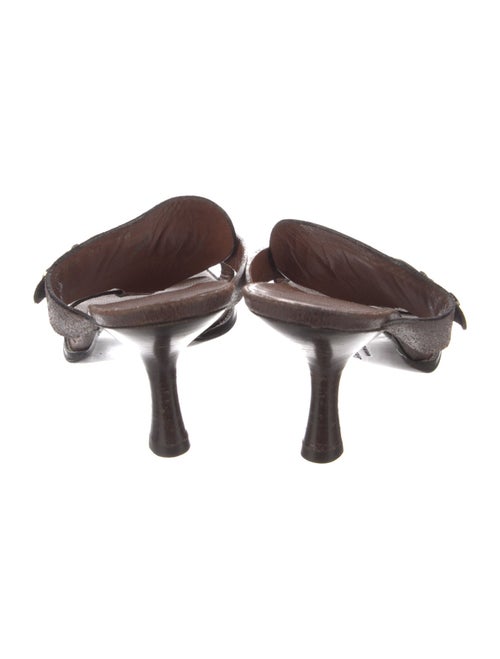 Ferragamo Leather T-Strap Sandals