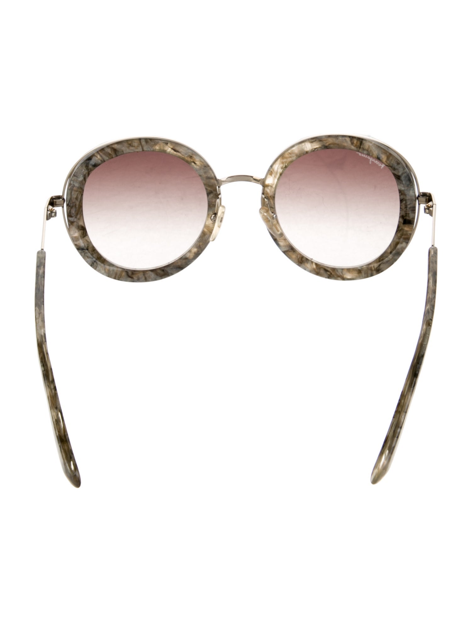 Ferragamo Round Gradient Sunglasses
