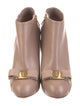 Ferragamo Vara Bow Accent Leather Boots