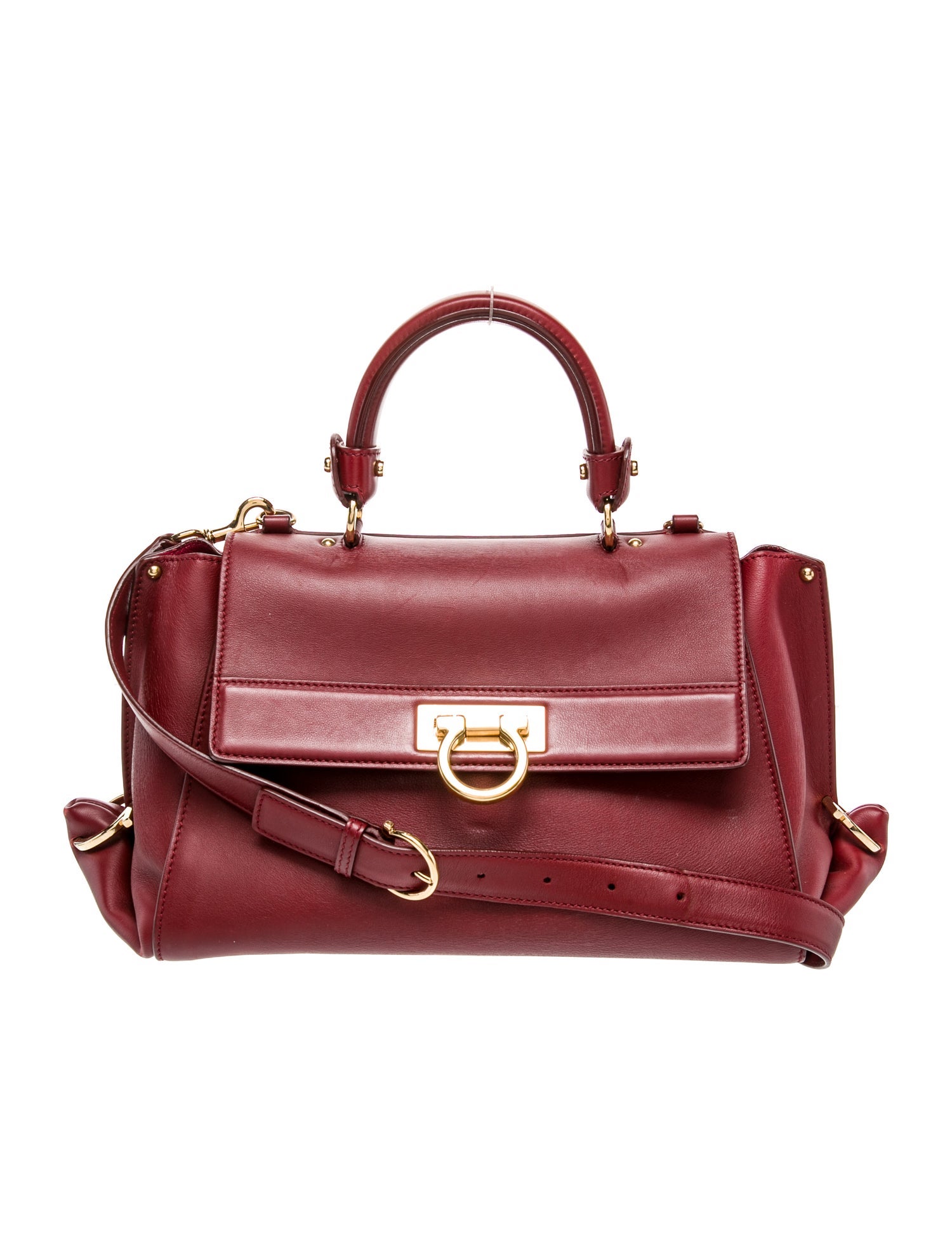 Salvatore Ferragamo Leather Top Handle Bag