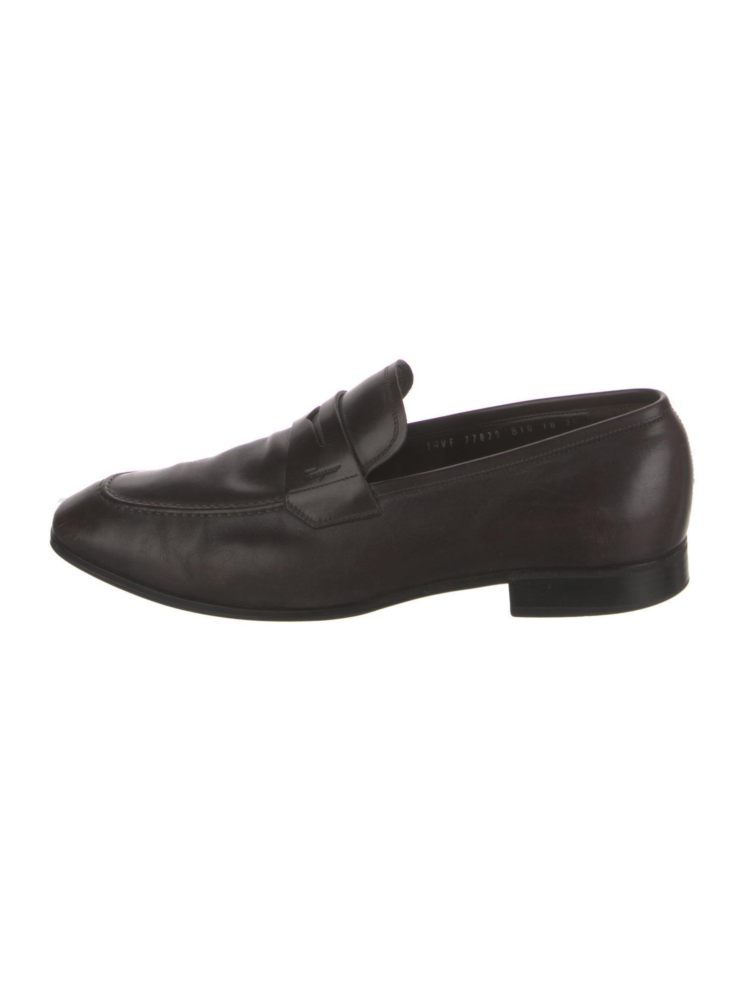 Ferragamo Gancini Logo Leather Dress Loafers
