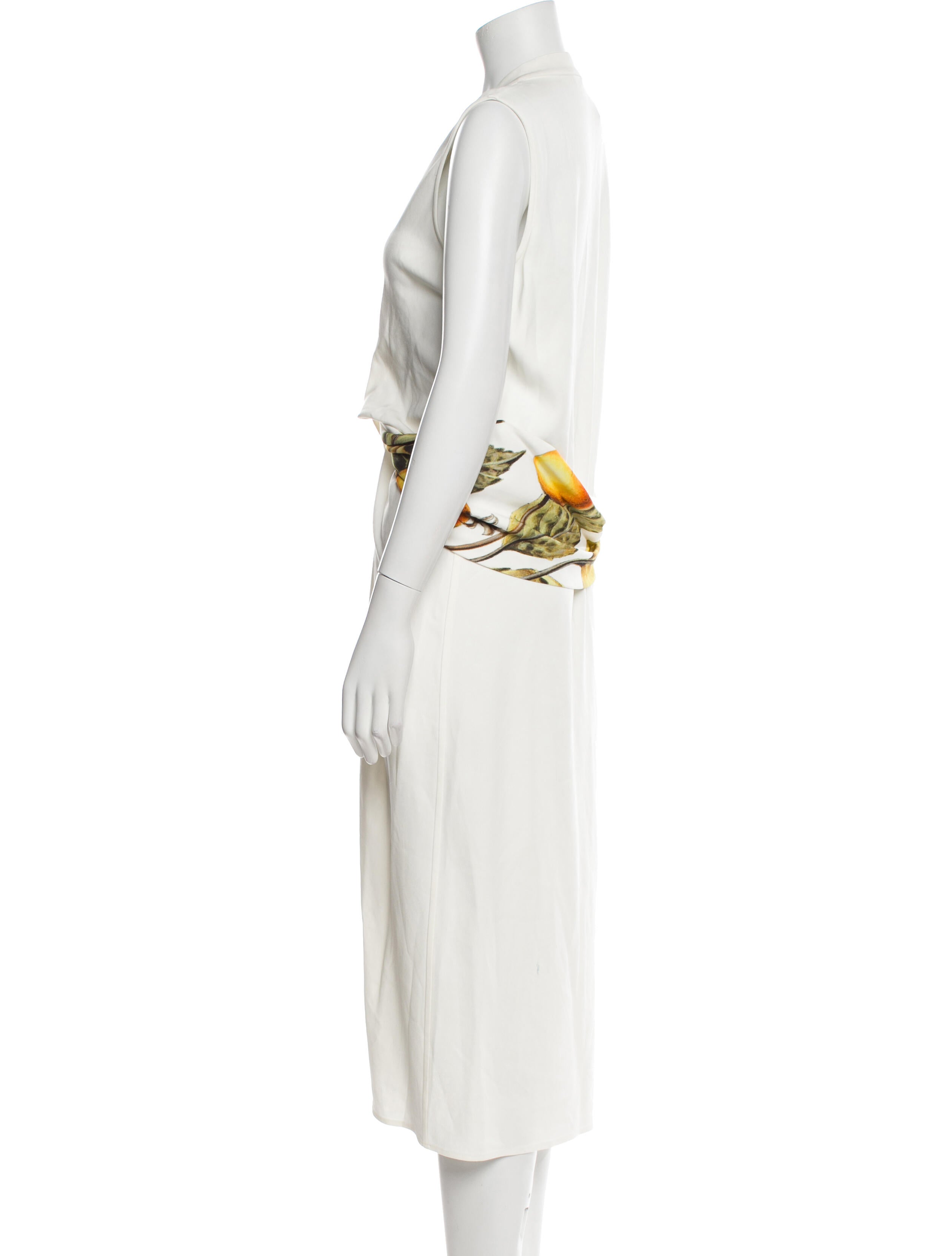 Ferragamo V-Neck Long Dress