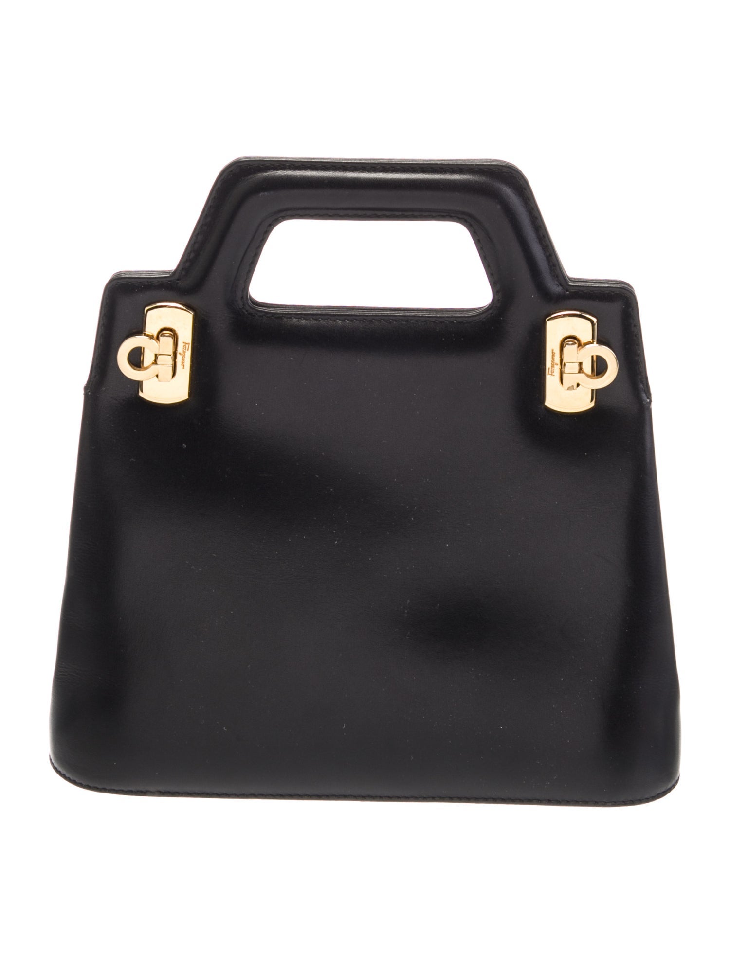 Salvatore Ferragamo Leather Top Handle Bag