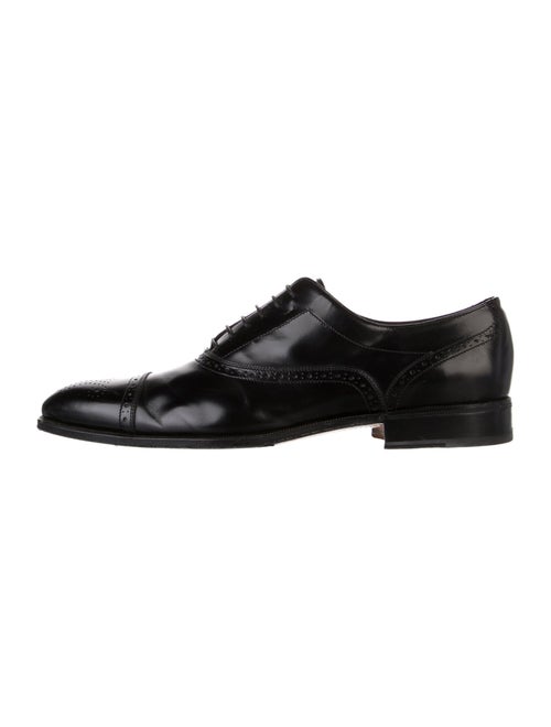 Ferragamo Leather Lasercut Accents Brogues