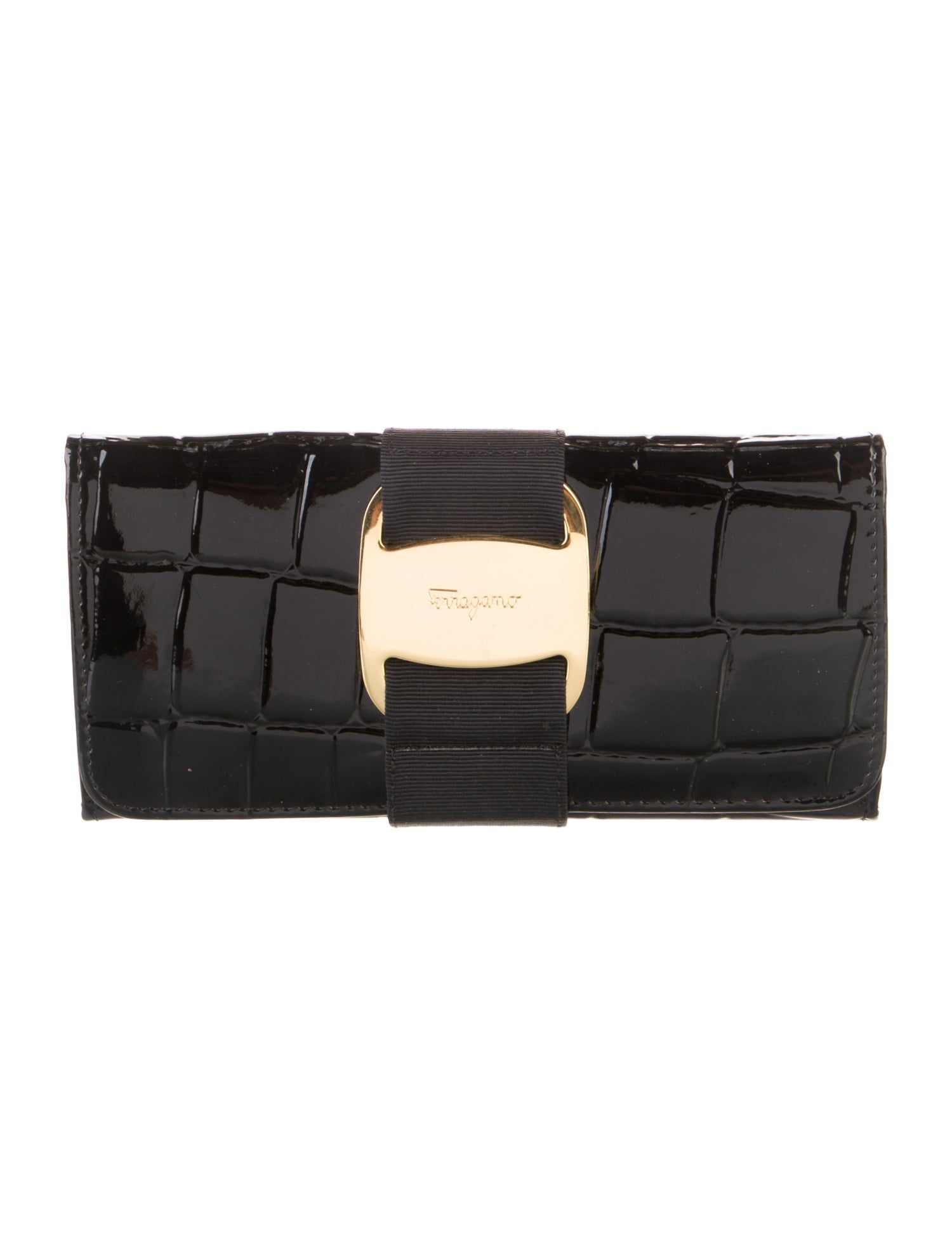 Ferragamo Patent Leather Continental Wallet