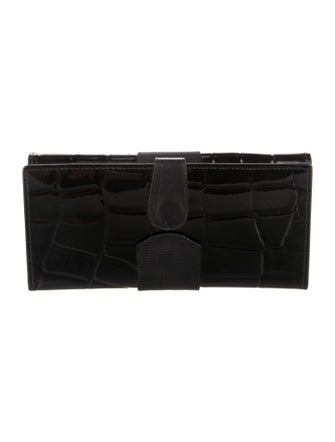 Ferragamo Patent Leather Continental Wallet