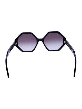 Salvatore Ferragamo Oversize Gradient Sunglasses
