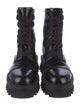 Ferragamo Leather Combat Boots