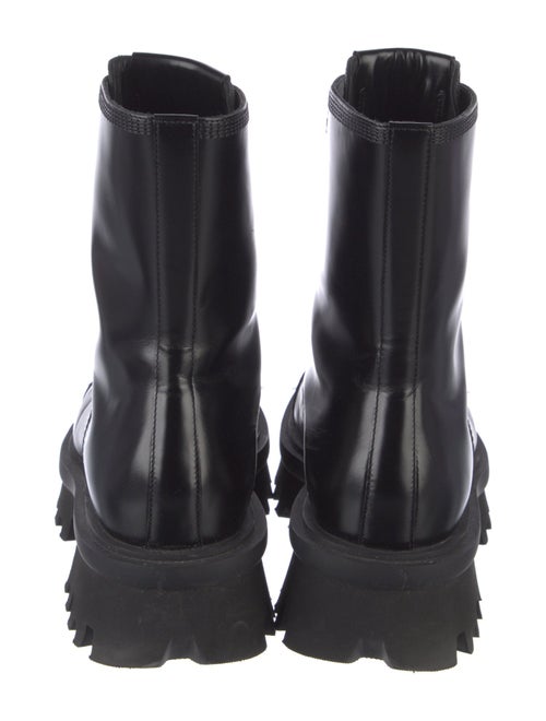 Ferragamo Leather Combat Boots