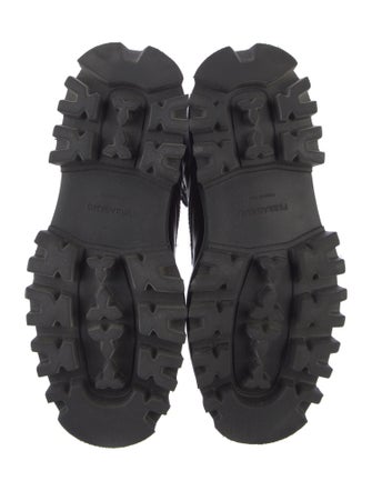 Ferragamo Leather Combat Boots