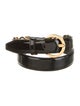 Ferragamo Gancini Logo Patent Leather Belt