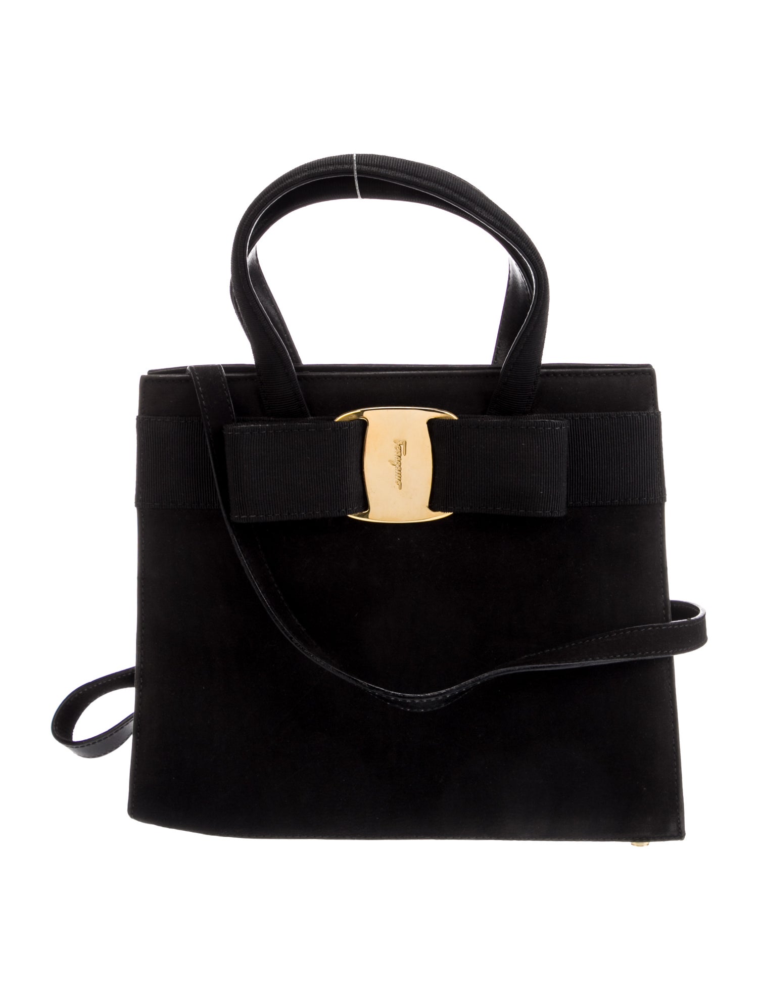 Ferragamo Vara Bow Top Handle Bag