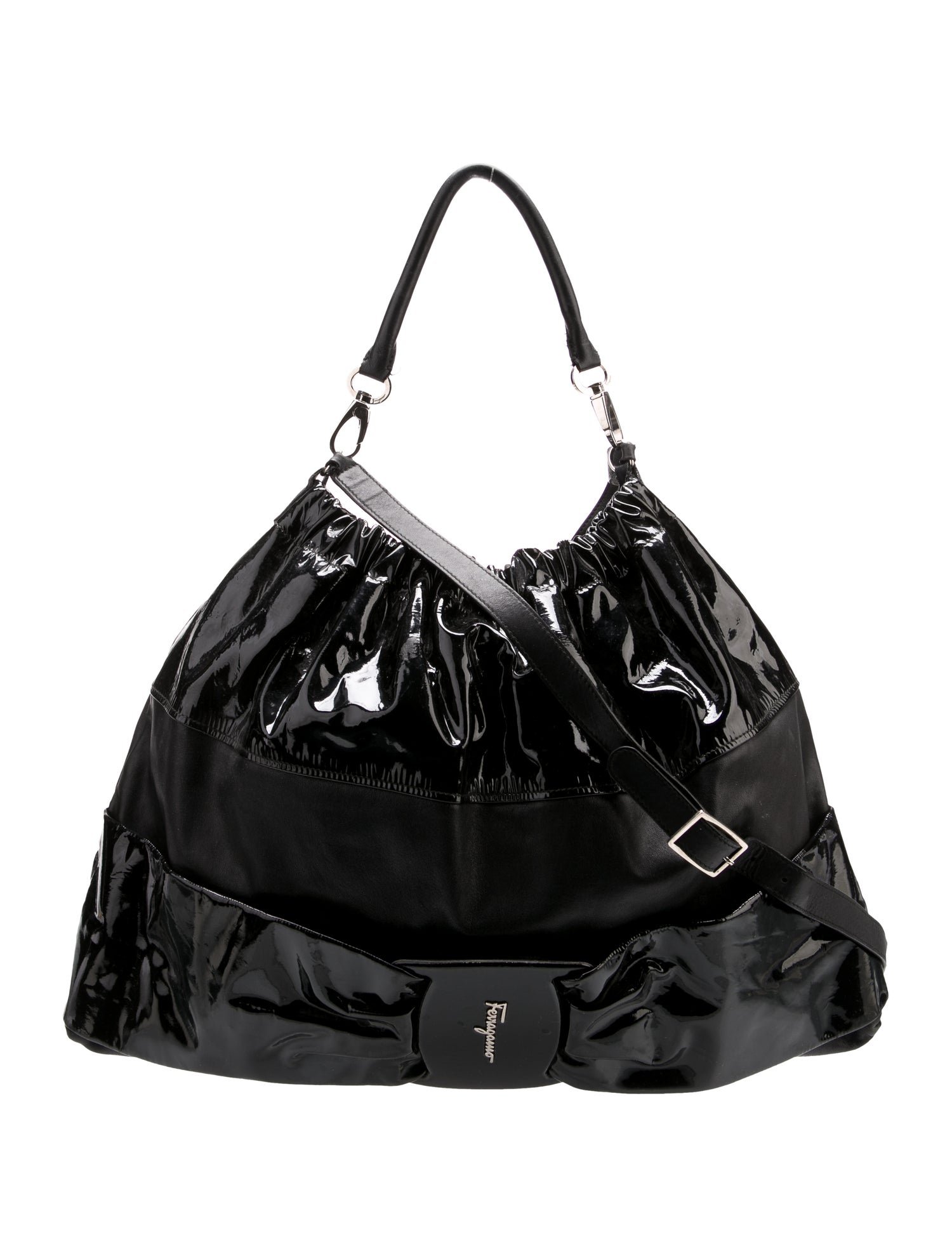 Ferragamo Patent Leather Hobo