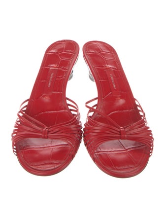 Ferragamo Leather Slides