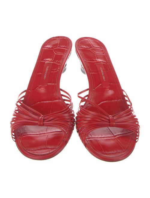 Ferragamo Leather Slides