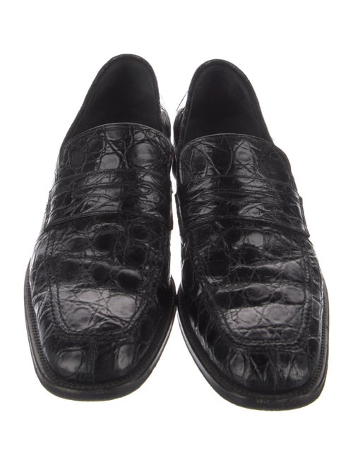 Ferragamo Crocodile Dress Loafers