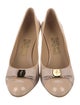 Ferragamo Vara Bow Accent Patent Leather Pumps