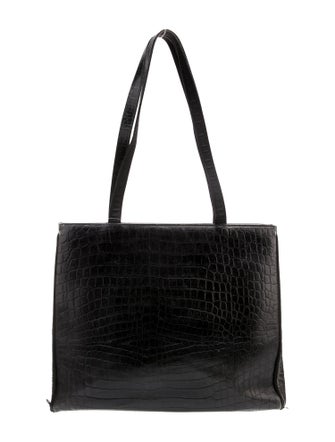Ferragamo Embossed Leather Shoulder Bag