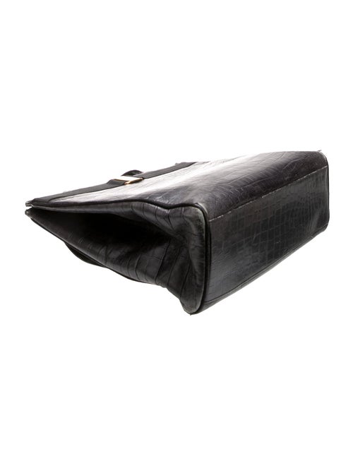 Ferragamo Embossed Leather Shoulder Bag