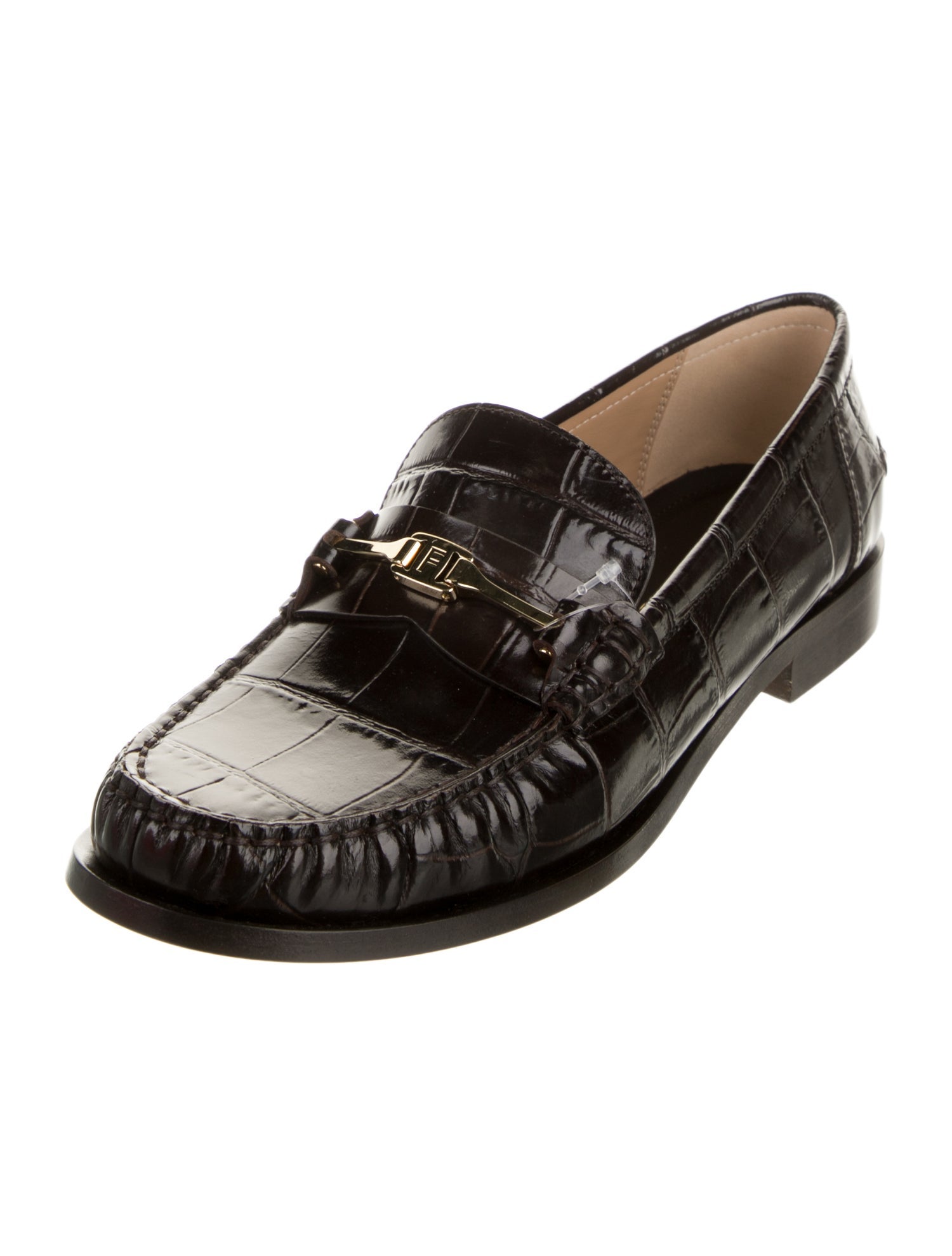 Ferragamo Leather Loafers w/ Tags