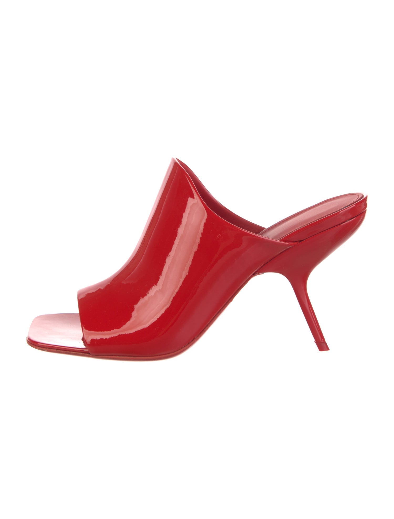 Ferragamo Patent Leather Bow Accents Slides