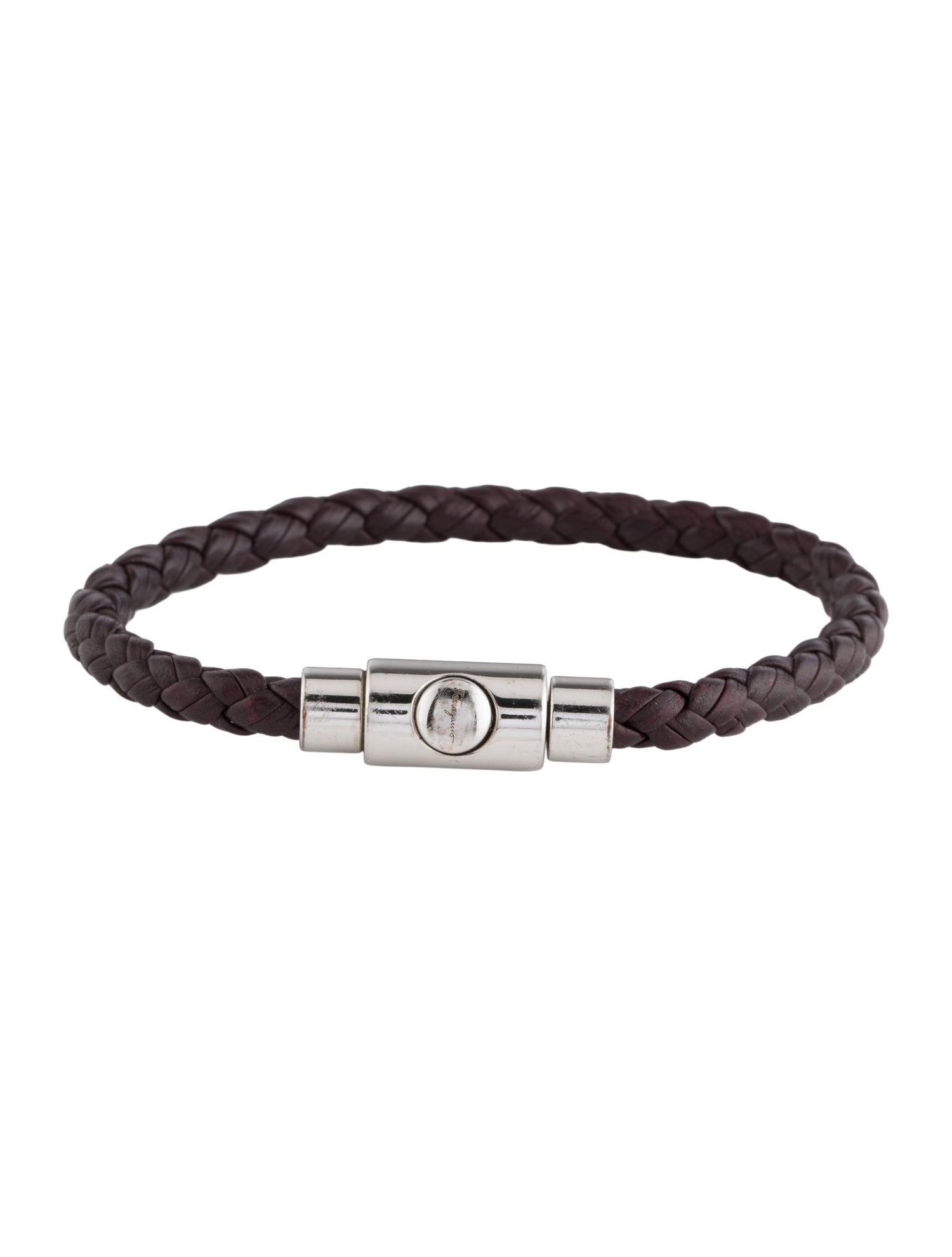 Ferragamo Braided Leather Bracelet