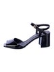 Ferragamo Gancini Logo Patent Leather Sandals