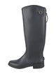 Salvatore Ferragamo Gancini Logo Rubber Rain Boots