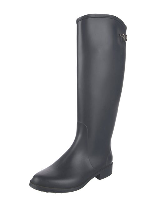 Salvatore Ferragamo Gancini Logo Rubber Rain Boots