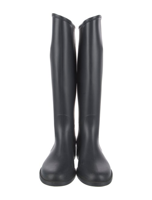 Salvatore Ferragamo Gancini Logo Rubber Rain Boots