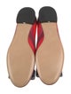 Ferragamo Vara Bow Accent Leather Ballet Flats