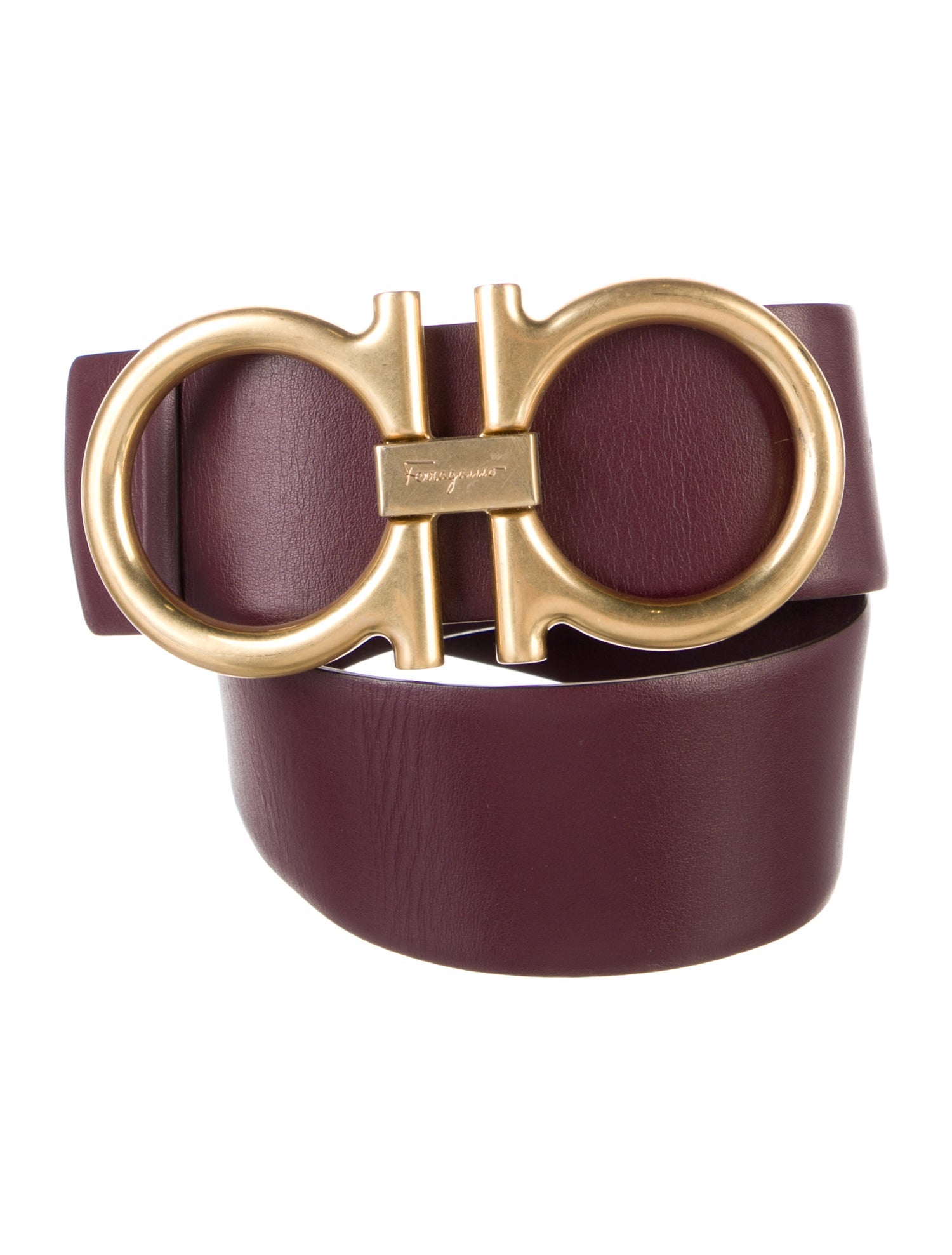 Ferragamo Wide Leather Belt