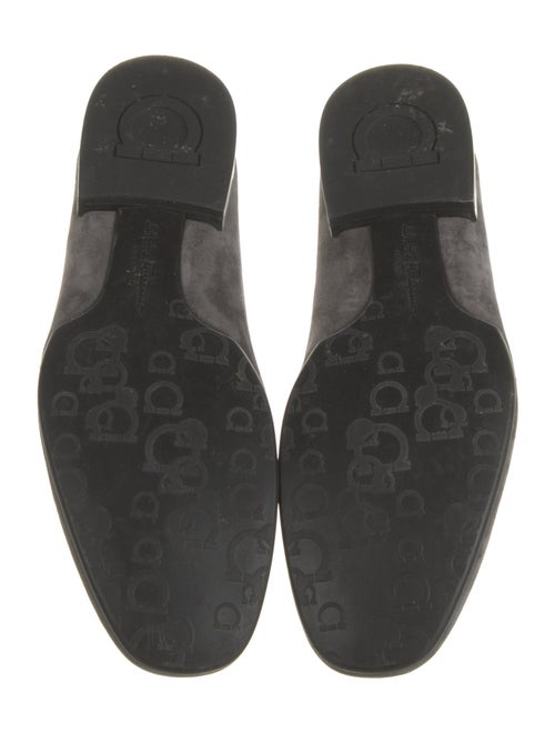 Ferragamo Horsebit Accent Suede Dress Loafers
