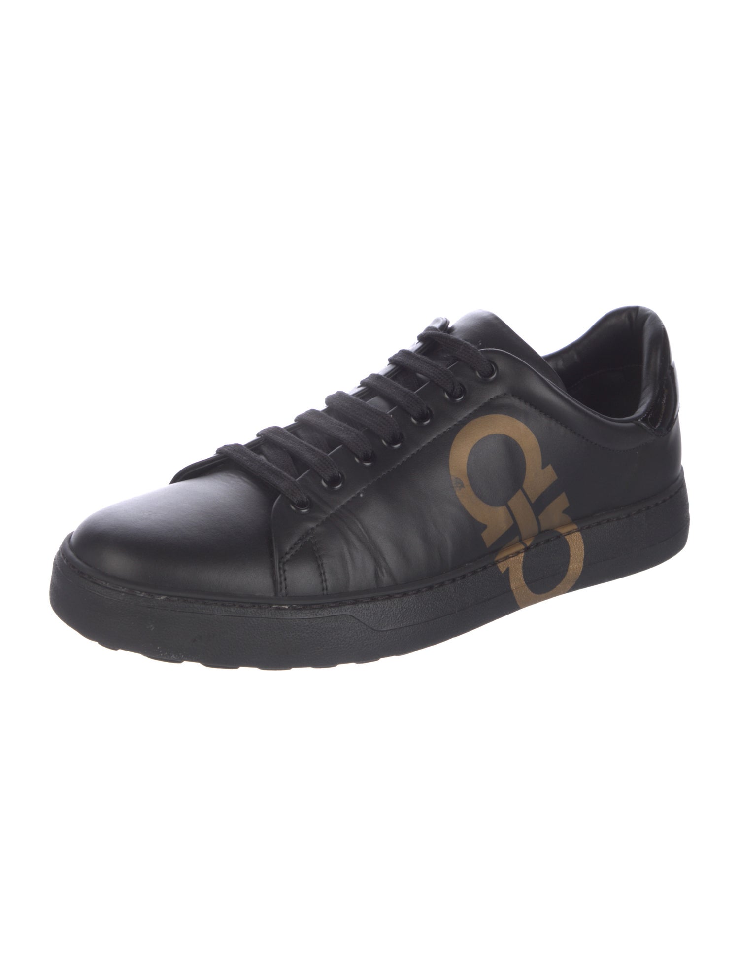 Ferragamo Leather Printed Sneakers