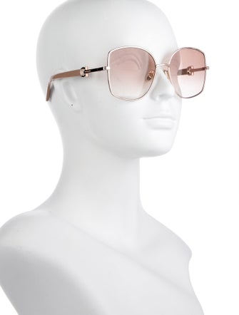 Ferragamo Oversize Gradient Sunglasses