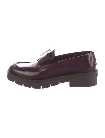 Ferragamo Vara Bow Accent Leather Loafers
