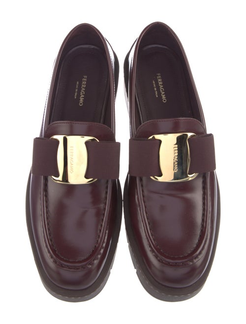 Ferragamo Vara Bow Accent Leather Loafers