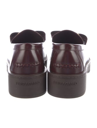Ferragamo Vara Bow Accent Leather Loafers