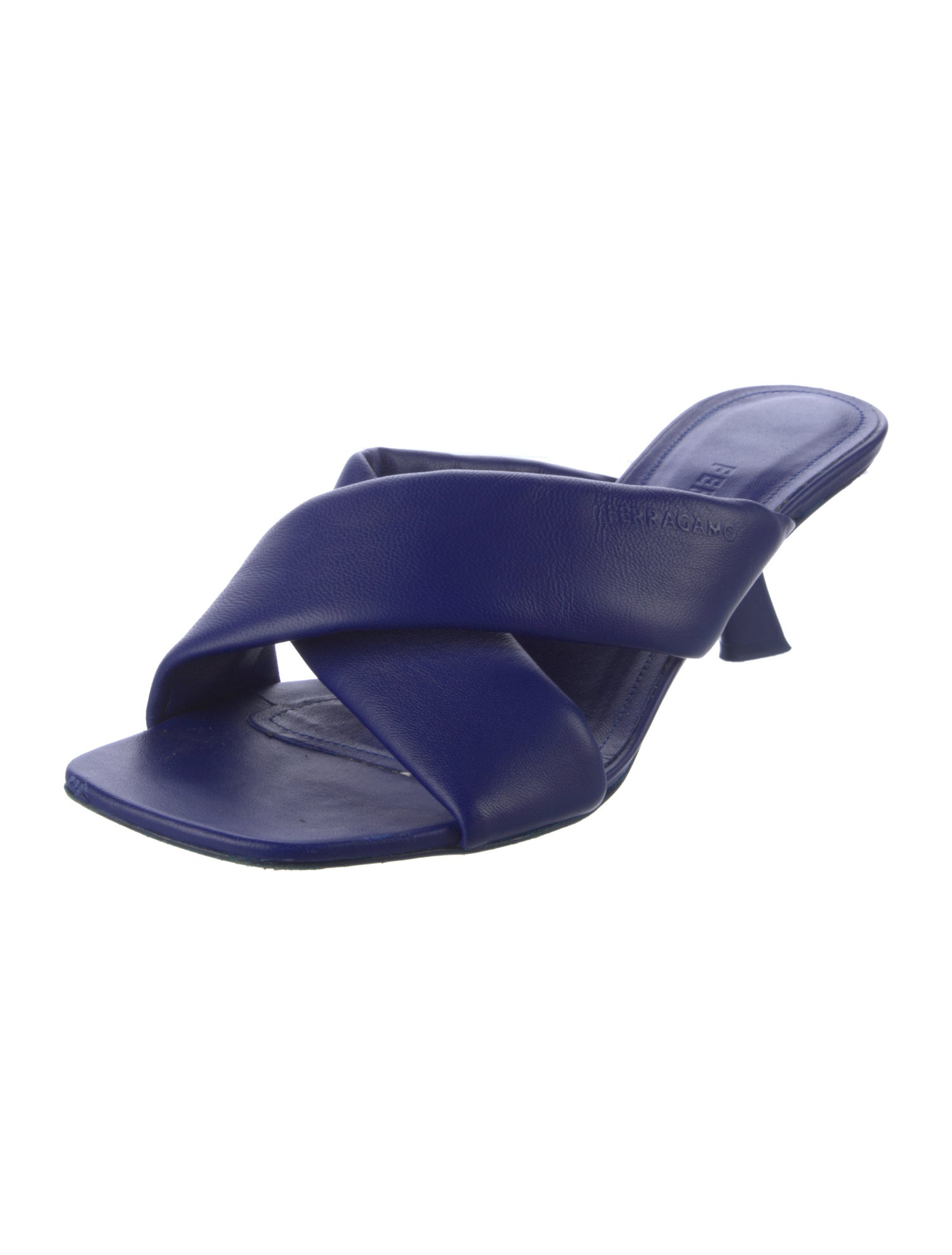 Ferragamo Leather Slides