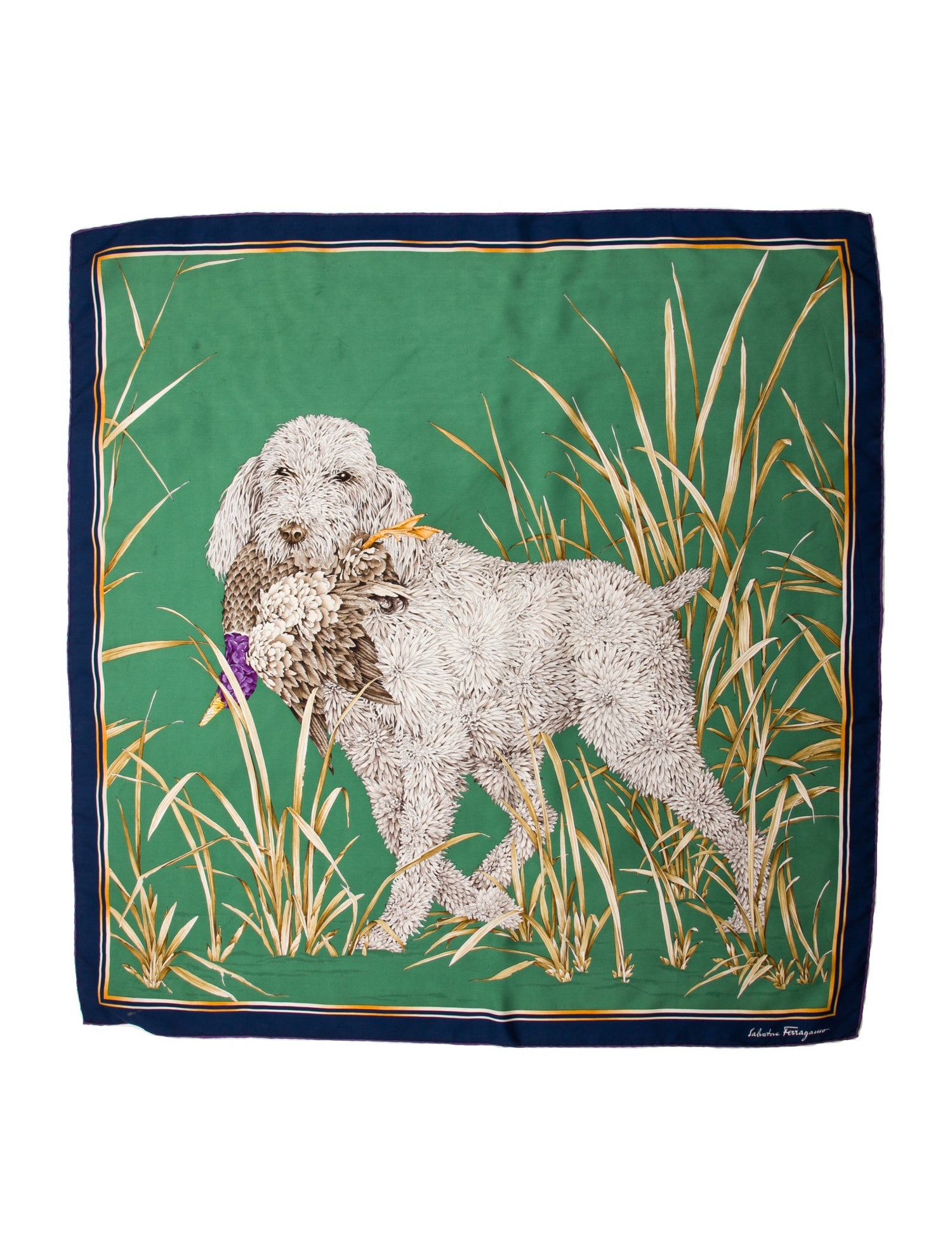 Ferragamo Silk Printed Scarf