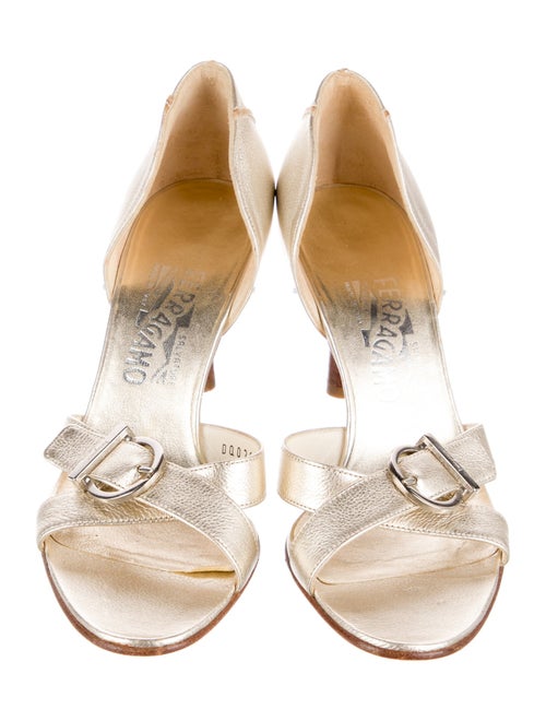 Ferragamo Leather Slingback Sandals