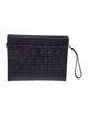 Ferragamo Embossed Leather Clutch